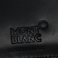 Pre Owned Montblanc Black Fabric and Leather Nightflight Cardholder