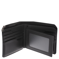 Pre Owned Montblanc Black Leahter Urban Spirit Bifold Wallet