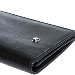 Montblanc Black Leather Meisterstuck Business Card Holder