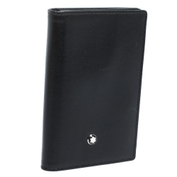 Montblanc Black Leather Meisterstuck Business Card Holder