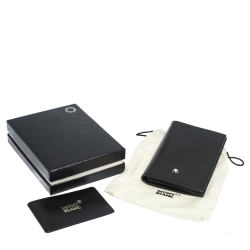 Montblanc Black Leather Meisterstuck Business Card Holder