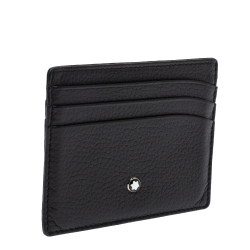 Pre Owned Montblanc Black Leather Meisterstuck Card Holder