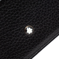 Pre Owned Montblanc Black Leather Meisterstuck Card Holder