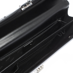 Montblanc Black Leather Meisterstück Double Gusset Briefcase