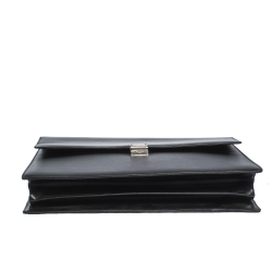 Montblanc Black Leather Meisterstück Double Gusset Briefcase