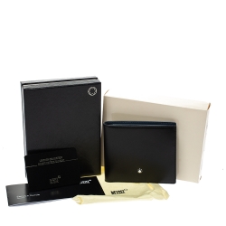 Pre Owned Montblanc Black Leather Meisterstuck Bifold Wallet