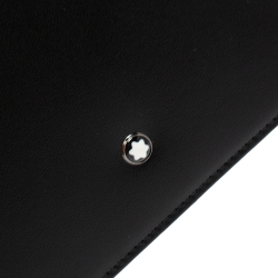 Pre Owned Montblanc Black Leather Meisterstuck Bifold Wallet