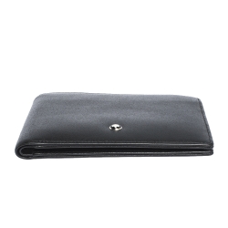 Pre Owned Montblanc Black Leather Meisterstuck Bifold Wallet