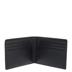 Pre Owned Montblanc Black Leather Meisterstuck Bifold Wallet