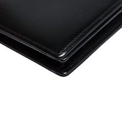 Pre Owned Montblanc Black Leather Meisterstuck Business Card Holder