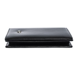 Pre Owned Montblanc Black Leather Meisterstuck Business Card Holder