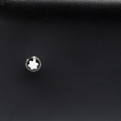 Pre Owned Montblanc Black Leather Meisterstuck Business Card Holder