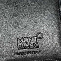 Pre Owned Montblanc Black Leather Meisterstuck Business Card Holder