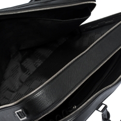 Montblanc Black Leather Sartorial Double Zip Briefcase