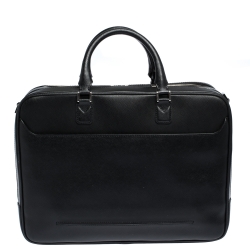 Montblanc Black Leather Sartorial Double Zip Briefcase