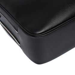 Montblanc Black Leather Sartorial Double Zip Briefcase