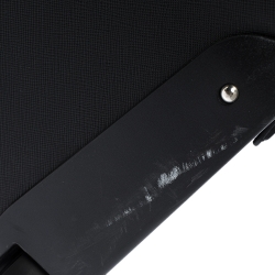 Pre Owned Montblanc Black Leather Nightflight On Board Luggage