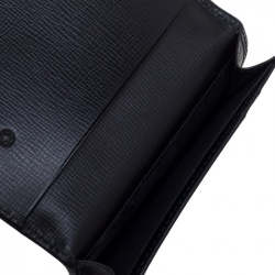 Pre Owned Montblanc Black Leather Meisterstuck Business Card Holder Set