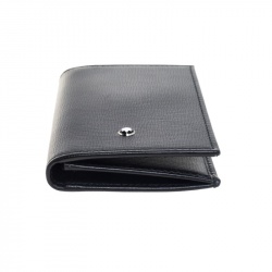 Pre Owned Montblanc Black Leather Meisterstuck Business Card Holder Set
