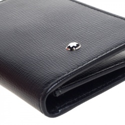 Pre Owned Montblanc Black Leather Meisterstuck Business Card Holder Set