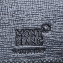 Pre Owned Montblanc Black Leather Meisterstuck Business Card Holder Set