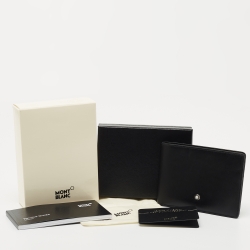 Montblanc Black Leather Meisterstück Bifold Wallet