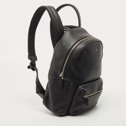 Pre Owned Montblanc Black Leather Meisterstuck Backpack