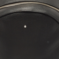 Pre Owned Montblanc Black Leather Meisterstuck Backpack
