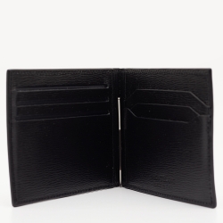 Pre Owned Montblanc Black Leather Meisterstück 6CC Money Clip Wallet