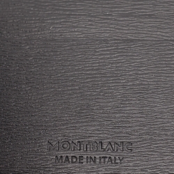 Pre Owned Montblanc Black Leather Meisterstück 6CC Money Clip Wallet