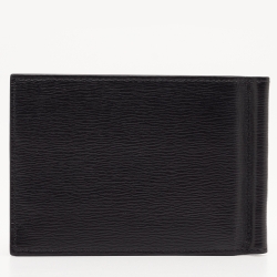 Pre Owned Montblanc Black Leather Meisterstück 6CC Money Clip Wallet