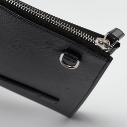 Montblanc Black Leather Meisterstuck Zip Pouch