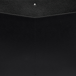 Montblanc Black Leather Meisterstuck Zip Pouch