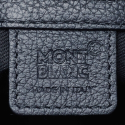 Montblanc Black Leather Zip Wristlet Pouch