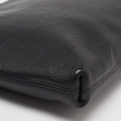 Montblanc Black Leather Zip Wristlet Pouch
