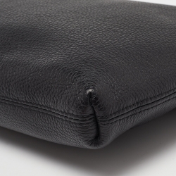Montblanc Black Leather Zip Wristlet Pouch