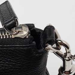 Montblanc Black Leather Zip Wristlet Pouch