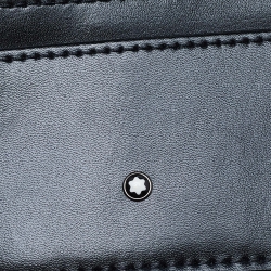 Pre Owned Montblanc Black Nylon and Leather Nightflight Weekender Bag