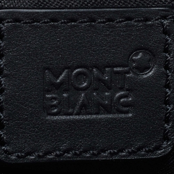 Pre Owned Montblanc Black Nylon and Leather Nightflight Weekender Bag