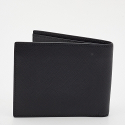 Pre Owned Montblanc Black Leather Meisterstuck Bifold Wallet