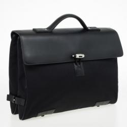 Pre Owned Montblanc Nightflight Double Gusset with Toggle Closure Briefcase