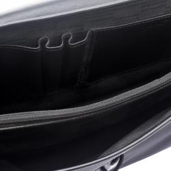 Montblanc Black Fabric and Leather Double Gusset Nightflight Briefcase