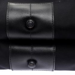 Montblanc Black Fabric and Leather Double Gusset Nightflight Briefcase