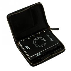 Pre Owned MontBlanc Black Leather Meisterstuck Zip Organiser