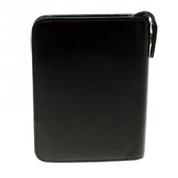 Pre Owned MontBlanc Black Leather Meisterstuck Zip Organiser