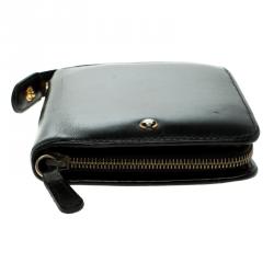 Pre Owned MontBlanc Black Leather Meisterstuck Zip Organiser