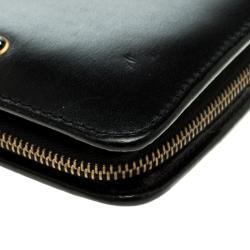 Pre Owned MontBlanc Black Leather Meisterstuck Zip Organiser