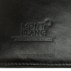 Pre Owned Montblanc Black Leather Porte Documents Conference Folder