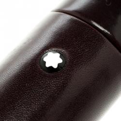 Pre Owned Montblanc Dark Brown Leather Florence Pen Case
