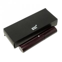 Pre Owned Montblanc Dark Brown Leather Florence Pen Case